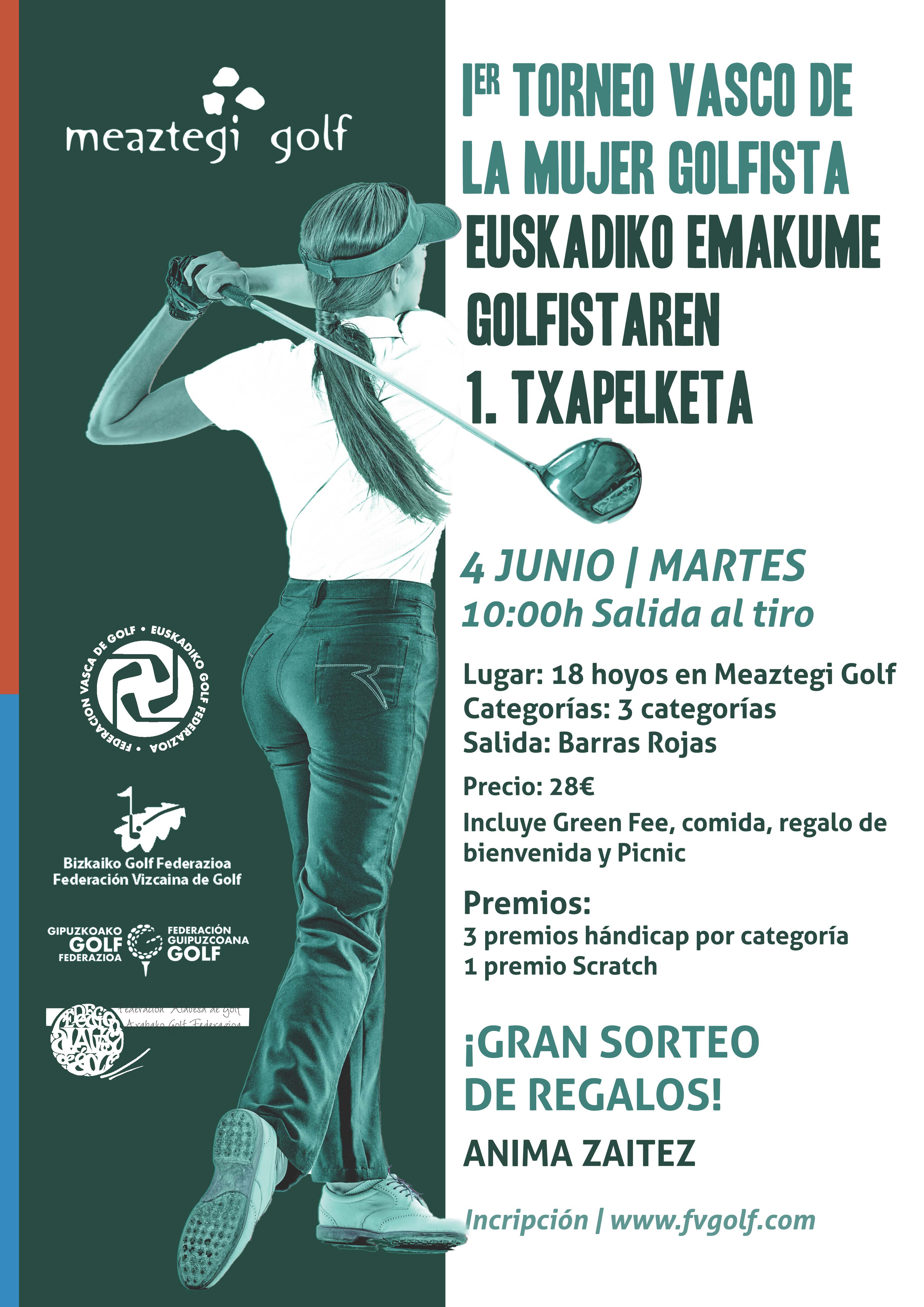 I Torneo País Vasco de la Mujer Golfista – 4 Junio Meaztegi Golf