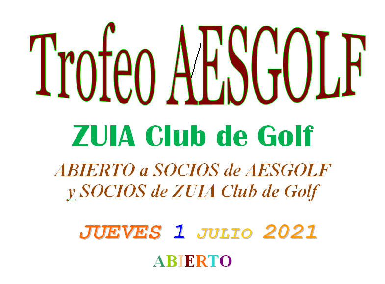 Trofeo AESGOLF ZUIA 2021