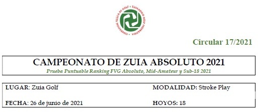 CAMPEONATO DE ZUIA ABSOLUTO 2021