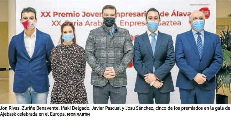 Josu Sánchez premiado por su trayectoria empresarial